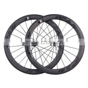 2015 carbon road wheels clincher , 27mm wide carbon clincher wheels 56mm