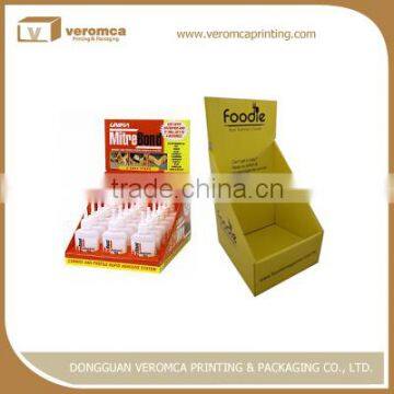Veromca printing chocolate shelf cardobard display
corrugated cosmetics display