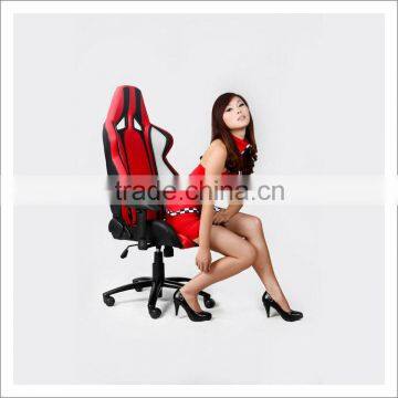 AKRACING New Fashionable Red Leather Swivel Reclining Ergonomic Executive Office Chair
