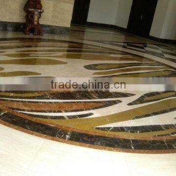Marble water jet cut medallion pettern