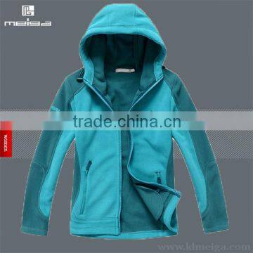 Soft Polar 100%polyester Fleece Women Jacket Embroidery Sport Wear Athletic Warm Wear