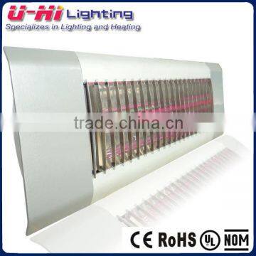 infrared low glare heater with gold lamp wall mounted