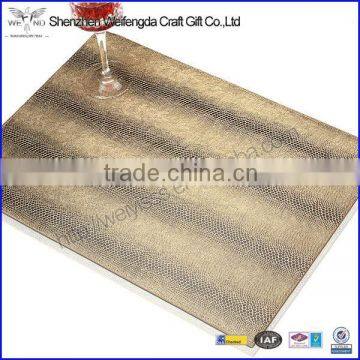 Fashion Waterproof Snake Skin Mats Leather