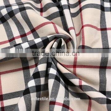 2015 autumn and winter yarn dyed brushed flannel plaid shirt fabric