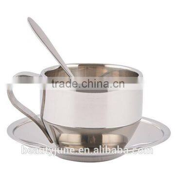 custom insulated stainless steel coffee cup starbucks mini coffee mug with cookie holder spoon