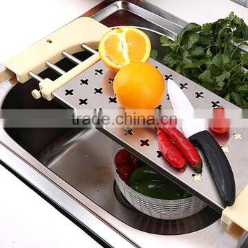 S/S+ABS 46*18 Kitchen tools stainless steel adjustable dish rack