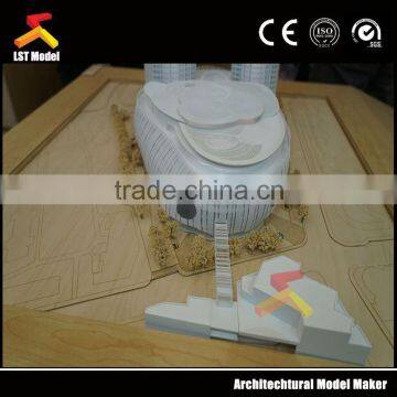 Architectural Building Scale Model With Landscape Plan photo-3