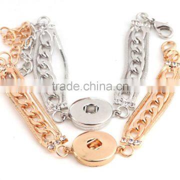 2015 Cheap Button Bracelets 18mm Ginger Snap Button Bracelet DIY Charm Interchangeable Handmade Pulseras Snap Bracelets photo-3