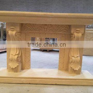 Artificial fireplace mantel