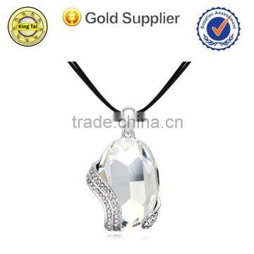 2015 hot selling high quality latest design gold colorful crystal stone necklace