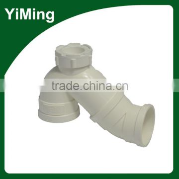 YiMing pvc pipe fitting P type trap/pvc floor trap