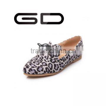 GD Korean style girls causal shoes with pointed toe and leopard