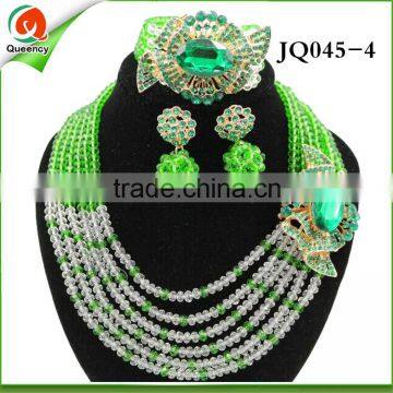 2016 Wholesale Jewelry African Crystal Beads Jewelry Sets for Nigerian Wedding Bracelet Set photo-5