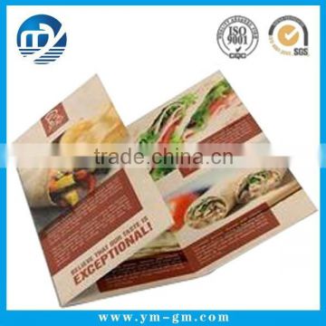 Restaurant menu by customer design OEM/ODM