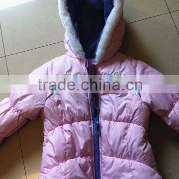 children's clothing girl's coat acrylic cotton padded coat grrl's winter coat