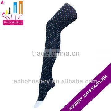 small color dots jacquard pantyhose