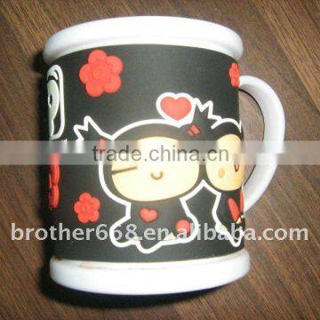 2014 Beatiful design of silicone mug and cartoon style