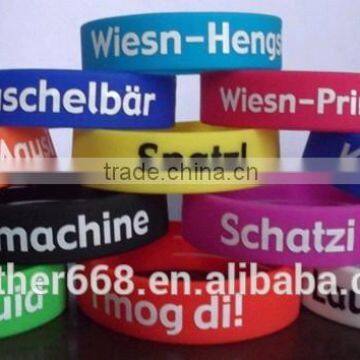 Silicone fashion design bracelet band, magnetic bracelet , transparent bracelet