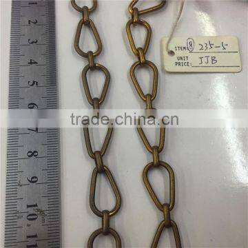 Popular decorative brass handmake chain.ellipse figaro chain.Clothing chain, waist chain, bag chain, key chain