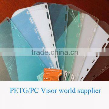 clear petg sheets and pc sheets for petg visor pc visor factory pass ANSI/ISEA Z87.1-2010 face shield