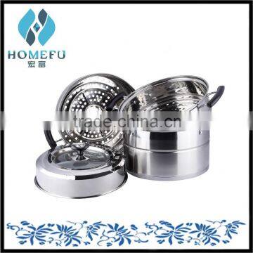 multi-layer stainless steel dim sum steamer cooking pot with glass lid as seen on tv