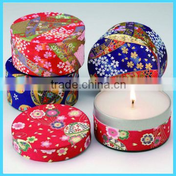 fancy round candle gift box