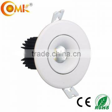 10w Adjustable White COB LED Downlight