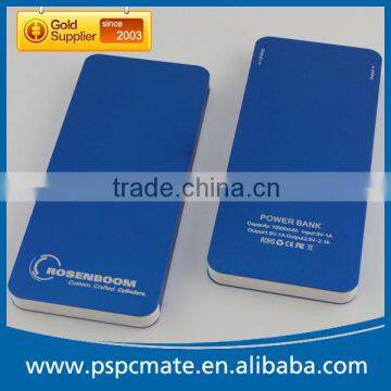 10000mAh Metal Slim Mobile Phone External Battery Power Bank