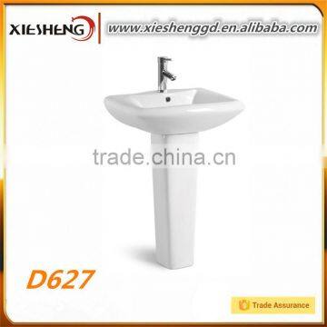 High quality modern bathroom wash bowl ceramic hand wash pedestal basin                        
                                                                                Supplier's Choice