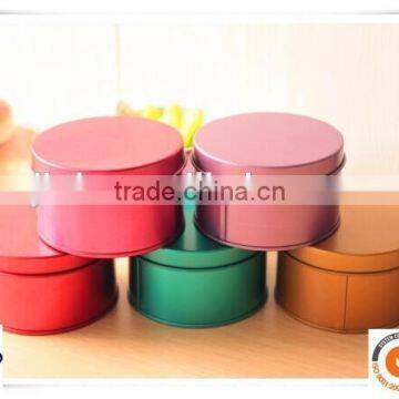 high quality of round tin watch box