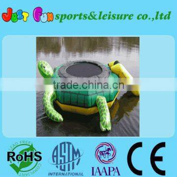 Outdoor turtle water trampoline at low price/thrilling water games