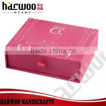 High-end paper jewelry box with printing picture