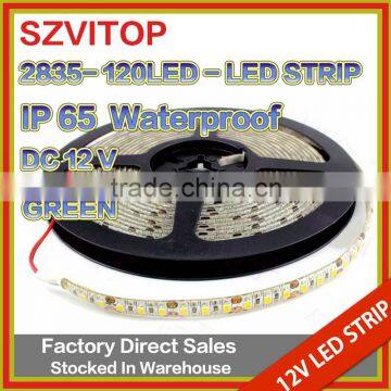 SV LED Flexible Strip SMD 2835 120LED/M Waterproof IP65 600LED 5 Meter LED Tape green CE RoHs