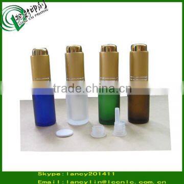 Cap needle tip small bottle cream liquid round glass bottle serum glass dropper bottle
