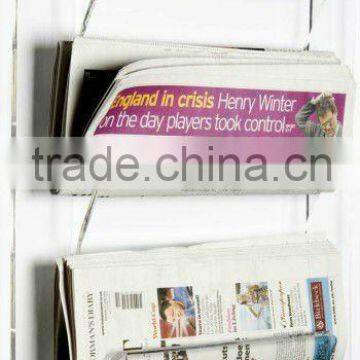 Practical wall mounted newspaper holder with high quality