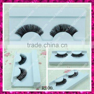 Nice looking red cherry human hair hand made false eyelashes