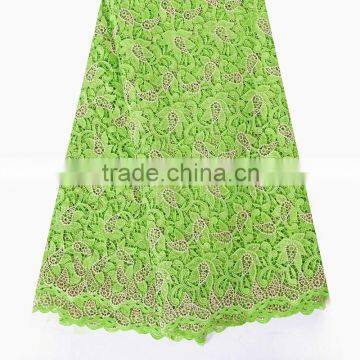 Dubai Fabric Lace New Design Swiss Guipure Lace Latest Fashion Cord Lace Fabric