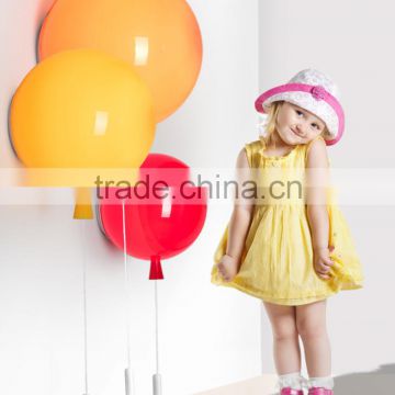 Colorful modern glass simple ballon wall lamp for children room