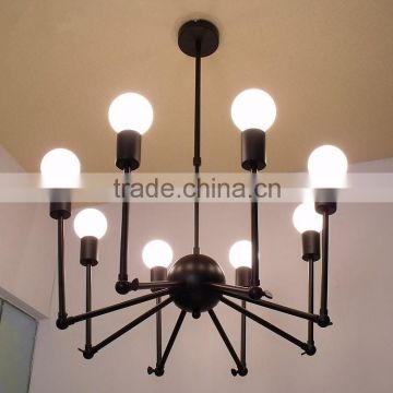 Modern Chandelier 12 Lights Black Crative Chandelier for Home and Hotel Project