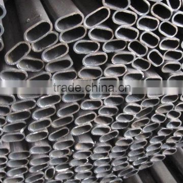 pre galvanised flat oval steel tube