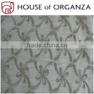 Bronzed Organza Fabric for Holiday Decoration