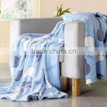 100% polyester mircrofiber soft coral fleece blanket