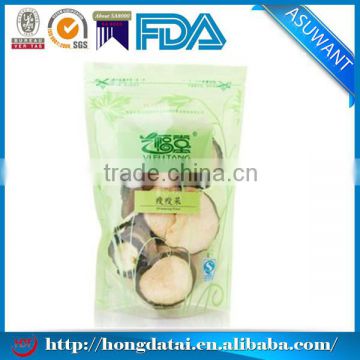 stand up zipper tea / plastic tea package bags / tea pouch design