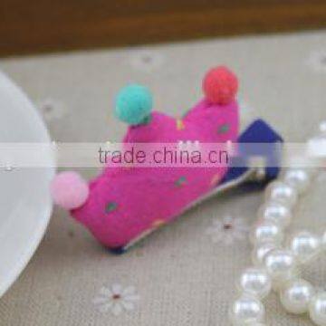 Wholesale Manufacturer Lovely Girls Hair Clips With the Cute Crown photo-2