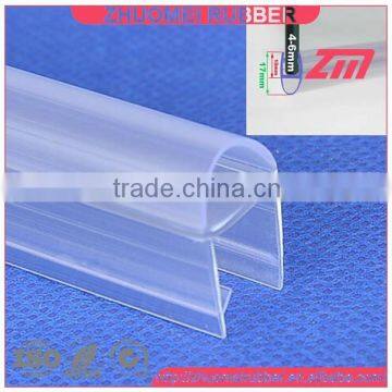 Plastic bulb shower door bottom seal