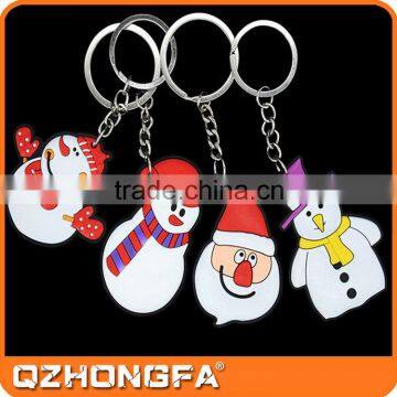 High Quality Christmas 3d Logo Soft Pvc Keychain for Promotion Gift photo-2