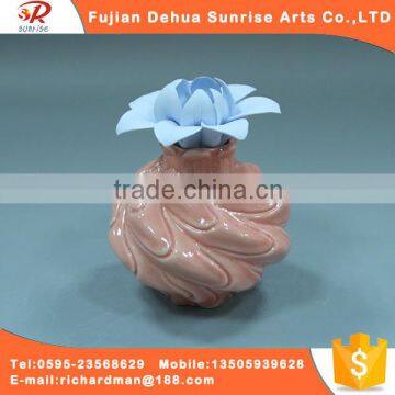 Orange type ceramic aroma humidifier decoration