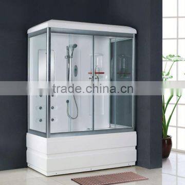 2014 White Classical Luxury acrylic Combined Steam Sauna Shower Room