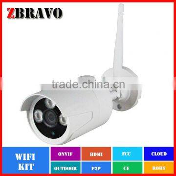 4CH Camera Kit Array IR Wireless Camera for Wholesales Price,1megapixel NVR Kit photo-4