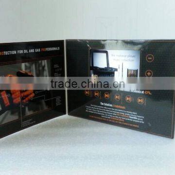 Creative 4.3" video greeting brochure card for advertising & greeting